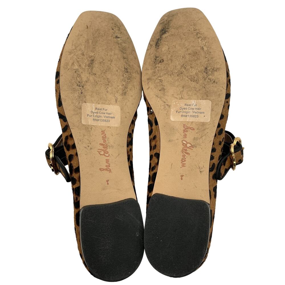 Sam Edelman Leopard Print Multicolor Michaela Mary Jane Flats Size 8 - Picture 7 of 7
